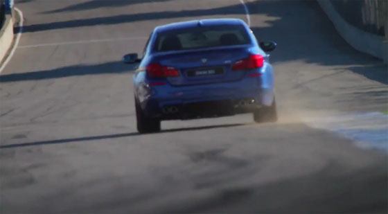 2012 bmw m5 f10 blue rear