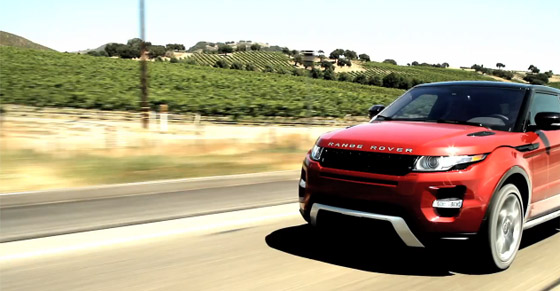 2012 range rover evoque front side red