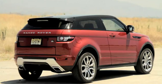 2012 range rover evoque rear back side red